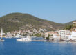 view of poros town and the harbour