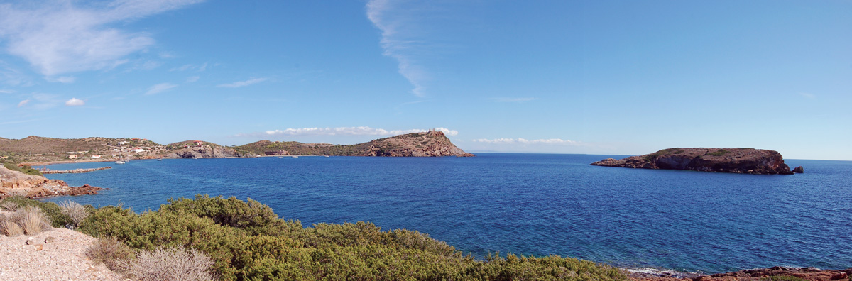 Bay and Cape Soúnio from west