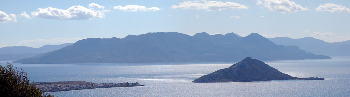 Methana seen from the island of Aigina